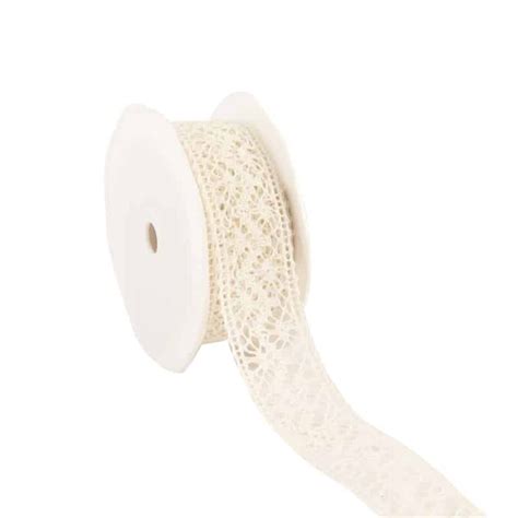 Cotton Lace Ribbon Eco Cr Me Mm X M Packara