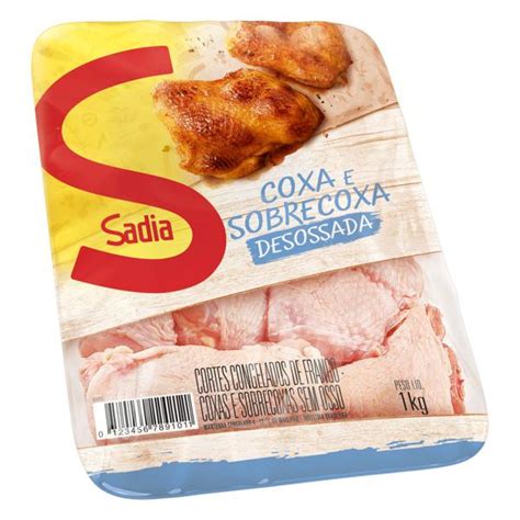 Coxa Sobrecoxa De Frango Congelada Desossada Sadia Kg