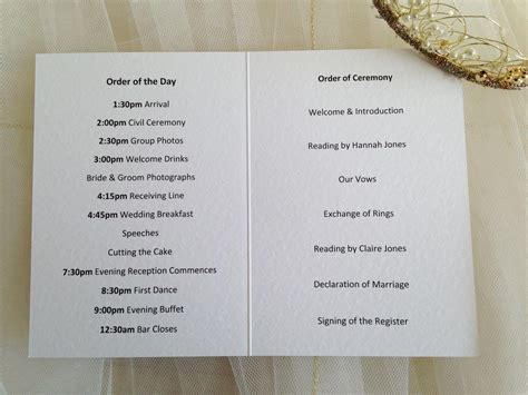 Lavender Order Of Service Booklets For Weddings Stationery