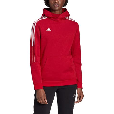 Adidas Tiro 21 Sweat Hoodie Gm7327 Damska Bluza Sportowa Czerwona