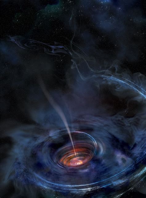 Artist S Impression Of The Supermassive Black Hole Earth Blog