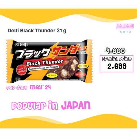 Jual Delfi Yuraku Black Thunder 21 Gr Shopee Indonesia