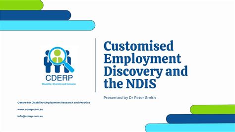 Customised Employment Discovery And The Ndis Webinar 2023 Youtube