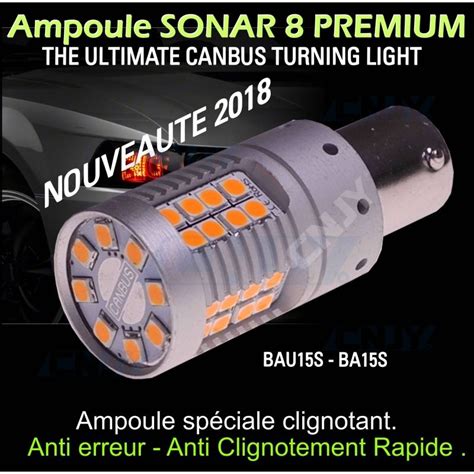 Ampoule Led Orange Bau S Py W Sonar Canbus Et Anti Clignotement Rapide