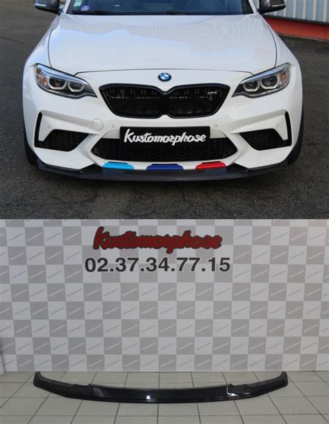 Lame de pare choc avant carbone type GTS pour BMW Série 2 M2 Compétition