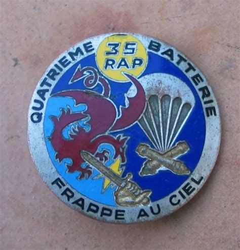 245U INSIGNE 35 REGIMENT D ARTILLERIE PARACHUTISTE 4 BATTERIE EUR 14