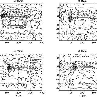 Contour Plots Of The Longitudinal Perturbed Ion Velocity Distribution