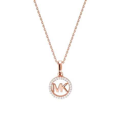 Michael Kors 14ct Rose Gold Plated Sterling Silver Necklace Ernest Jones