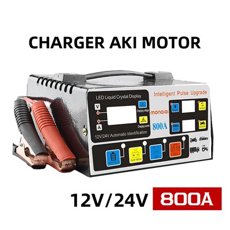 Charger Aki Motor Mobil Charger Aki A V V Tugas Berat Pengisian