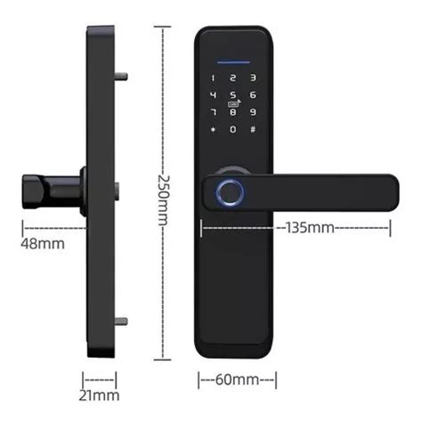 Fechadura Digital Biom Trica Senha Tag Wifi Tuya Smart Life