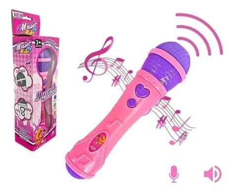 Microfone Infantil Sai Voz Toca Musica Brinquedo Musical Mercadolivre