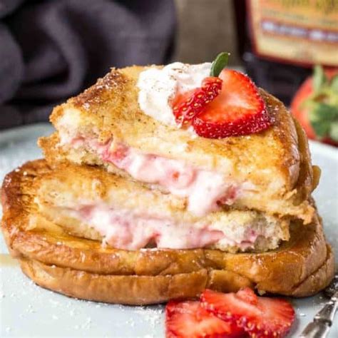 Strawberry Cheesecake Stuffed French Toast Recipe Valentina S Corner