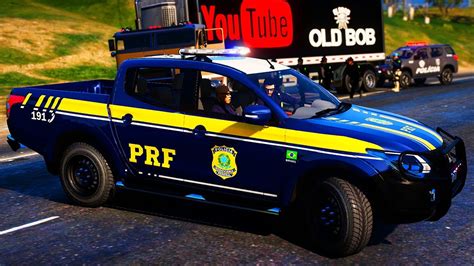 POLÍCIA RODOVIÁRIA FEDERAL L200 EM ABORDAGEM GTA 5 VIDA POLICIAL