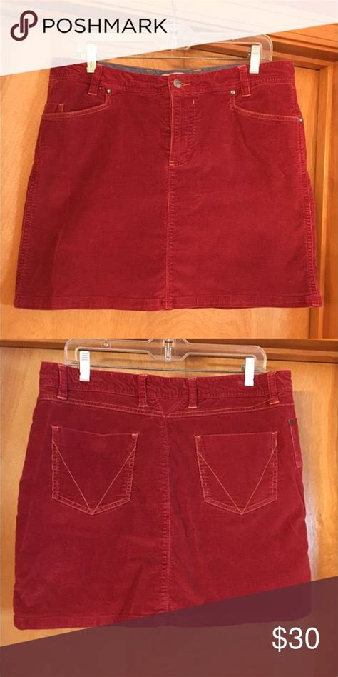 Brick Red Horny Toad Stretch Corduroy Skirt Corduroy Skirt Corduroy