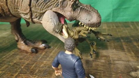 Trex Kills A Velociraptor Stop Motion Test Hammond Collection Read