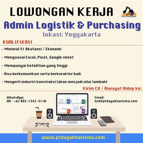 Lowongan Kerja Admin Logistik Purchasing Di Pt Daya Kharisma