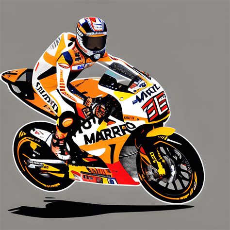 Marc Marquez Vector Art · Creative Fabrica