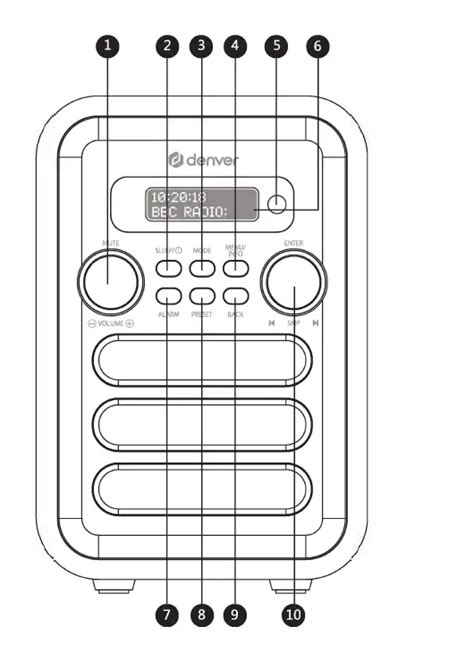 Denver DAB 48 Digital FM Radio Remote User Manual