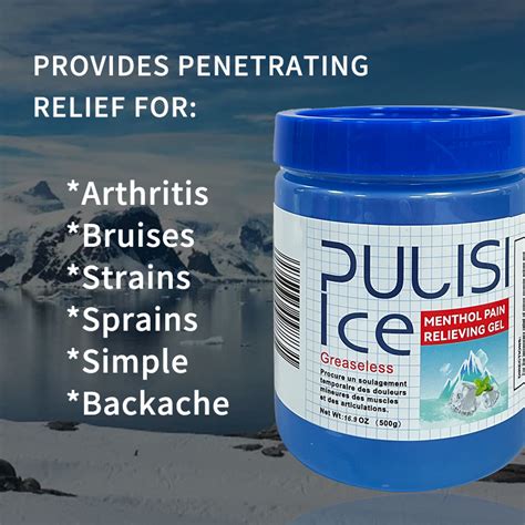 High Quality Topical Menthol Analgesic Rub For Sore Muscle Joint And Arthritis Pain Relief Ice