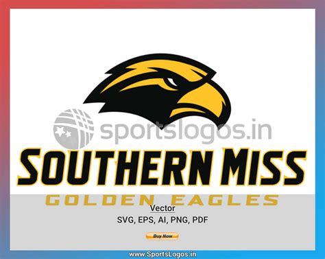 Southern Miss Golden Eagles - College Sports Vector SVG Logo in 5 ...