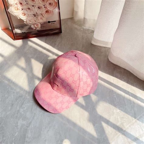 Gucci Gg Canvas Baseball Hat Pink For Women Temaap