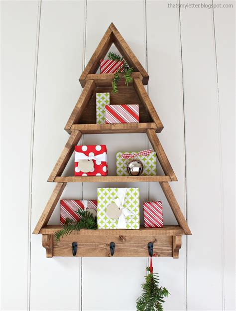 Learn How To Make A Beautiful Christmas Tree Shelf