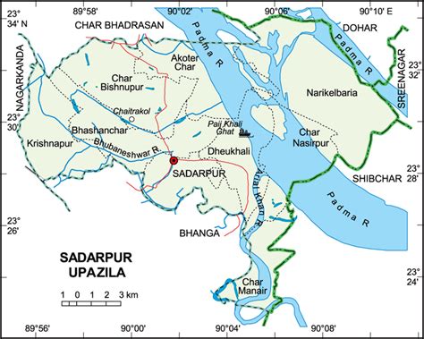 Mouza Map & 3 Detailed Maps of Sadarpur Upazila, Faridpur, Bangladesh ...