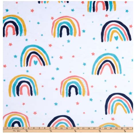 Rainbow Minky Baby Blanket Etsyde