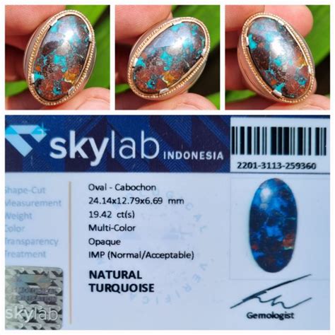 Jual Natural Pirus Persia Multi Color Turquoise Iran Memo 19 42 Crt