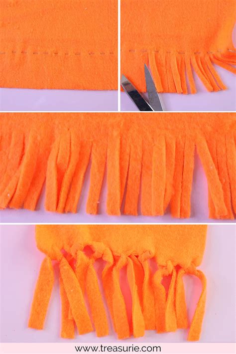 How To Make A Fleece Scarf No Sew Scarf In 5 Minutes TREASURIE