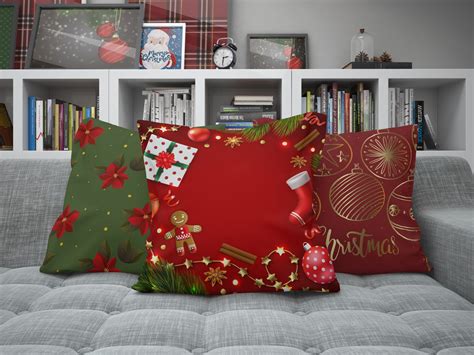 Kit Capas De Almofadas Decorativas De Natal Papai Noel Elo