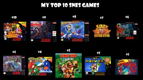 My Top 10 SNES Games by Alexmination98 on DeviantArt