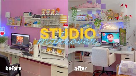 Cozy Art Studio Makeover Tour Aesthetic And Functional Desk Setup Youtube