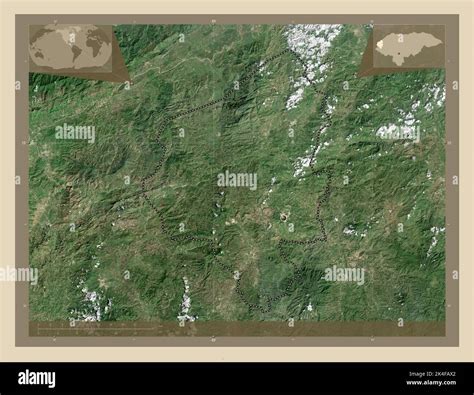 Copán Departamento De Honduras Mapa Satelital De Alta Resolución