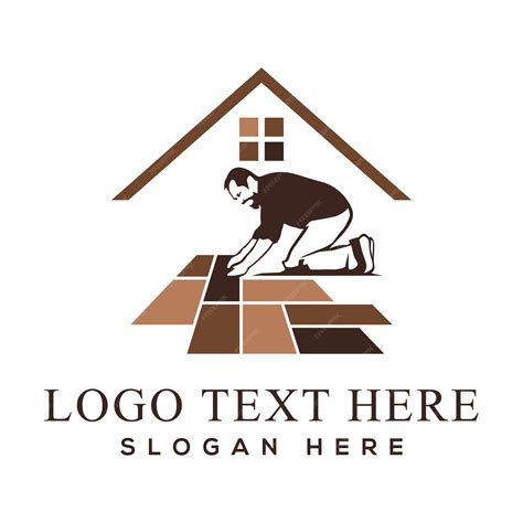 Premium Vector | Flooring logo design template Flooring handyman ...