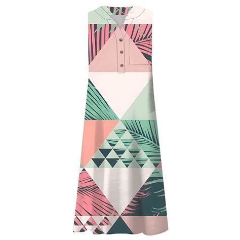 Hajgjp Summer Long Dresses For Women 2024 Womens Fashion Digital Print