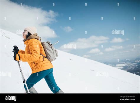 Using Hiking Poles Hi Res Stock Photography And Images Alamy