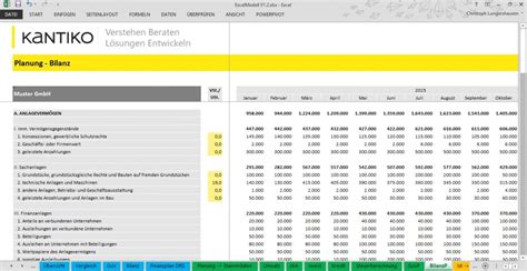 Planung Excel Kostenlos Guv Bilanz Und Finanzplanung