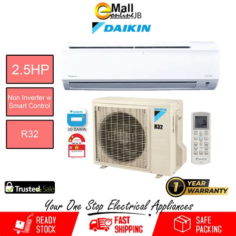 Daikin Air Cond Non Inverter R32 2 0hp Ftv50pb Rv50c 2 5hp Ftv60pb