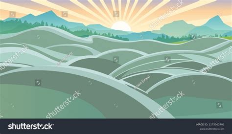 736 Cartoon Background Rolling Hills Images Stock Photos And Vectors