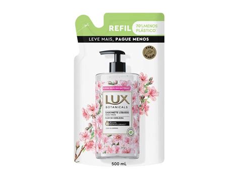 Sabonete Líquido Para As Mãos Lux Botanicals Flor De Cerejeira Refil 500ml Farmácia Online Drogal