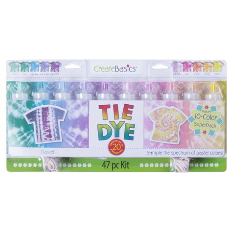 Create Basics Tie Dye 10 Color Kit Pastel Walmart