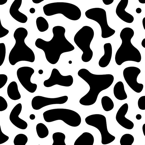 Premium Vector Seamless Pattern Of Spotted Spots Black And White