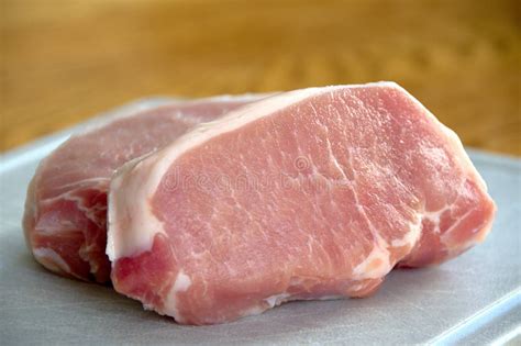 Thick Cut Pork Chops Stock Photo Image Of Thick Closeup 23730952