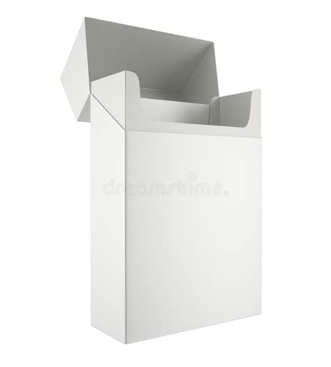 Caja En Blanco Del Paquete Del Paquete De Plantilla Del Vector De Los