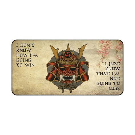 Large Gaming Mouse Pad Oni Mask Anime Mouse Pad Samurai Face Mask