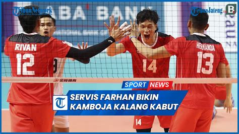 Aksi Farhan Halim Si Aktor Servis Timnas Voli Putra Indonesia Bikin