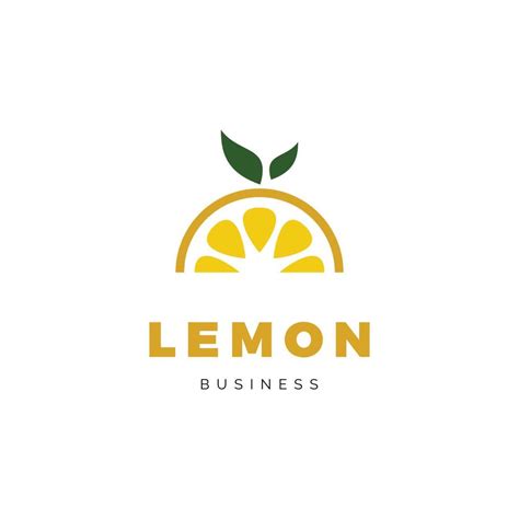 Lemon Fruit Icon Logo Design Inspiration 7987356 Vector Art At Vecteezy