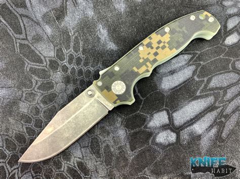 Demko Custom Knives Mg Ad20 Shark Lock 20cv Blade Camo G10 Knife