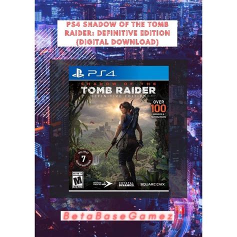 PS4 PS5 Shadow of The Tomb Raider Definitive Edition (Digital Download ...